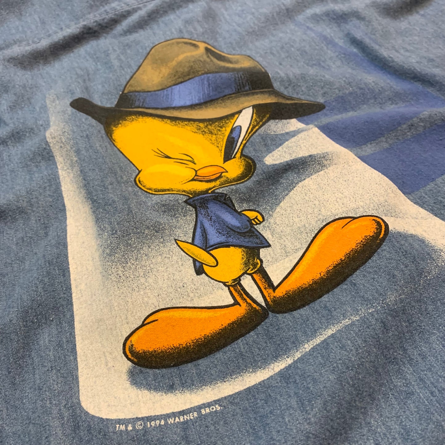 1994 Detective Tweety Long Sleeve Button Up Shirt