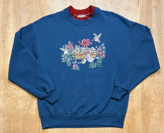 Vintage Cat in a Basket Crewneck