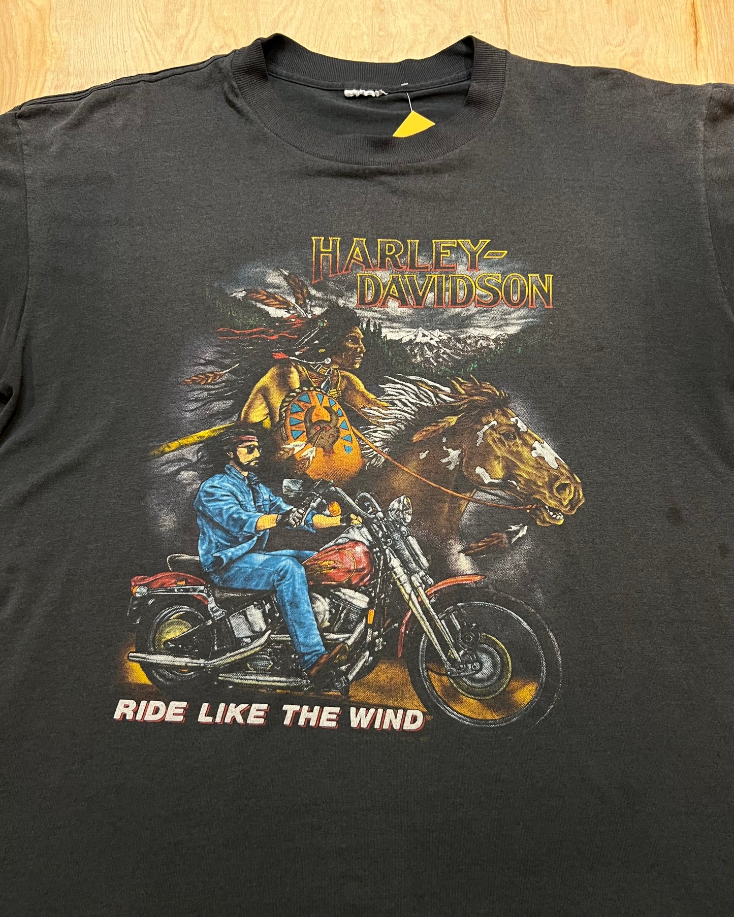 Vintage Harley Davidson "Ride like the Wind" Single Stitch T-Shirt