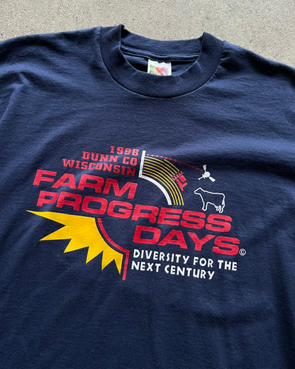 1998 Dunn Co Wisconsin Farm Progress Days Single Stitch T-Shirt