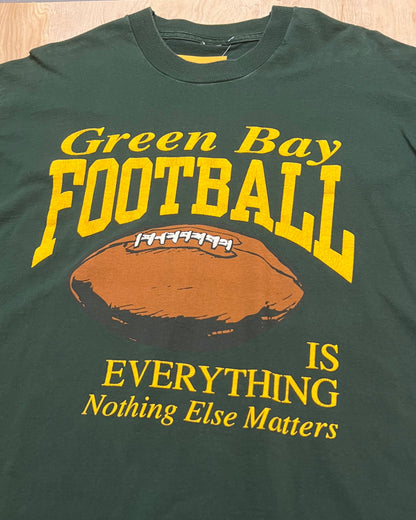 Vintage Green Bay Packers "Football is Life" Single Stitch T-Shirt