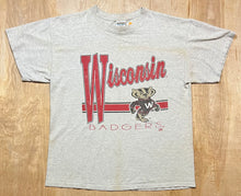 Load image into Gallery viewer, Vintage University of Wisconsin Badgers Stained T-Shirt
