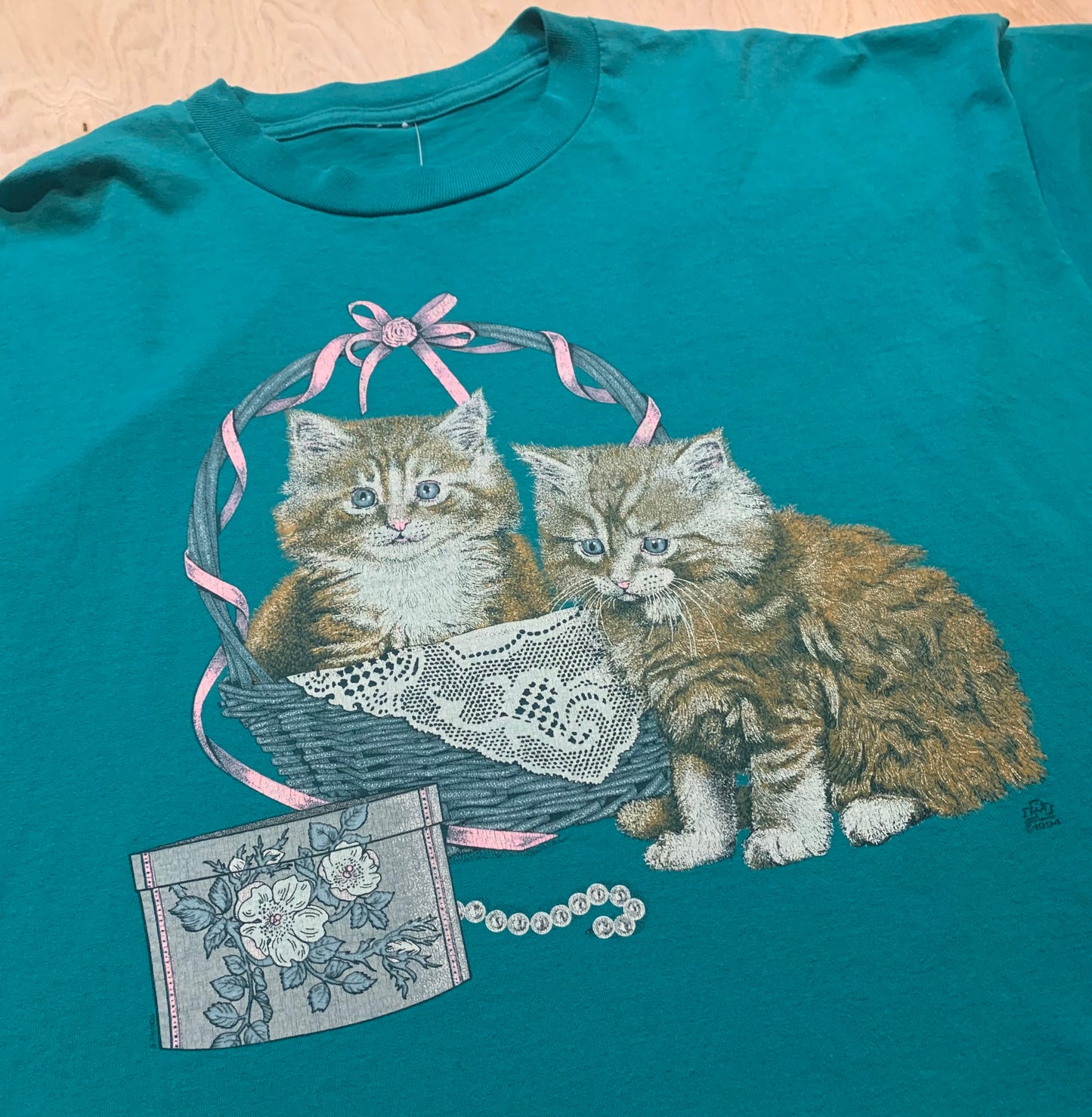 1994 Cats and Baskets T-Shirt