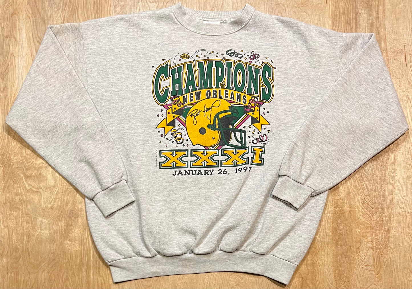 1997 Green Bay Packers Super Bowl Champions Crewneck