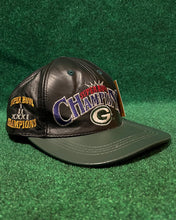 Load image into Gallery viewer, Vintage 1997 Green Bay Packers Super Bowl Champions Leather Hat
