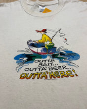 Load image into Gallery viewer, &quot;Outta&#39; Bait…Outta&#39; Beer…Outta&#39; Here…&quot; Fishing T-Shirt
