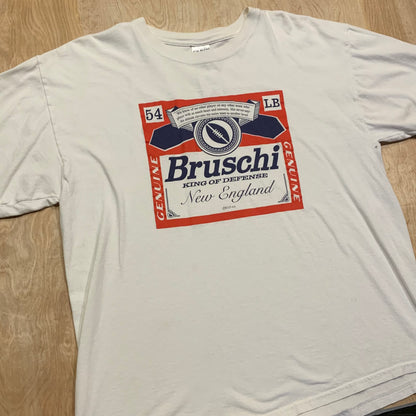 Vintage "King of Defense" New England Patriots Bruschi T-Shirt