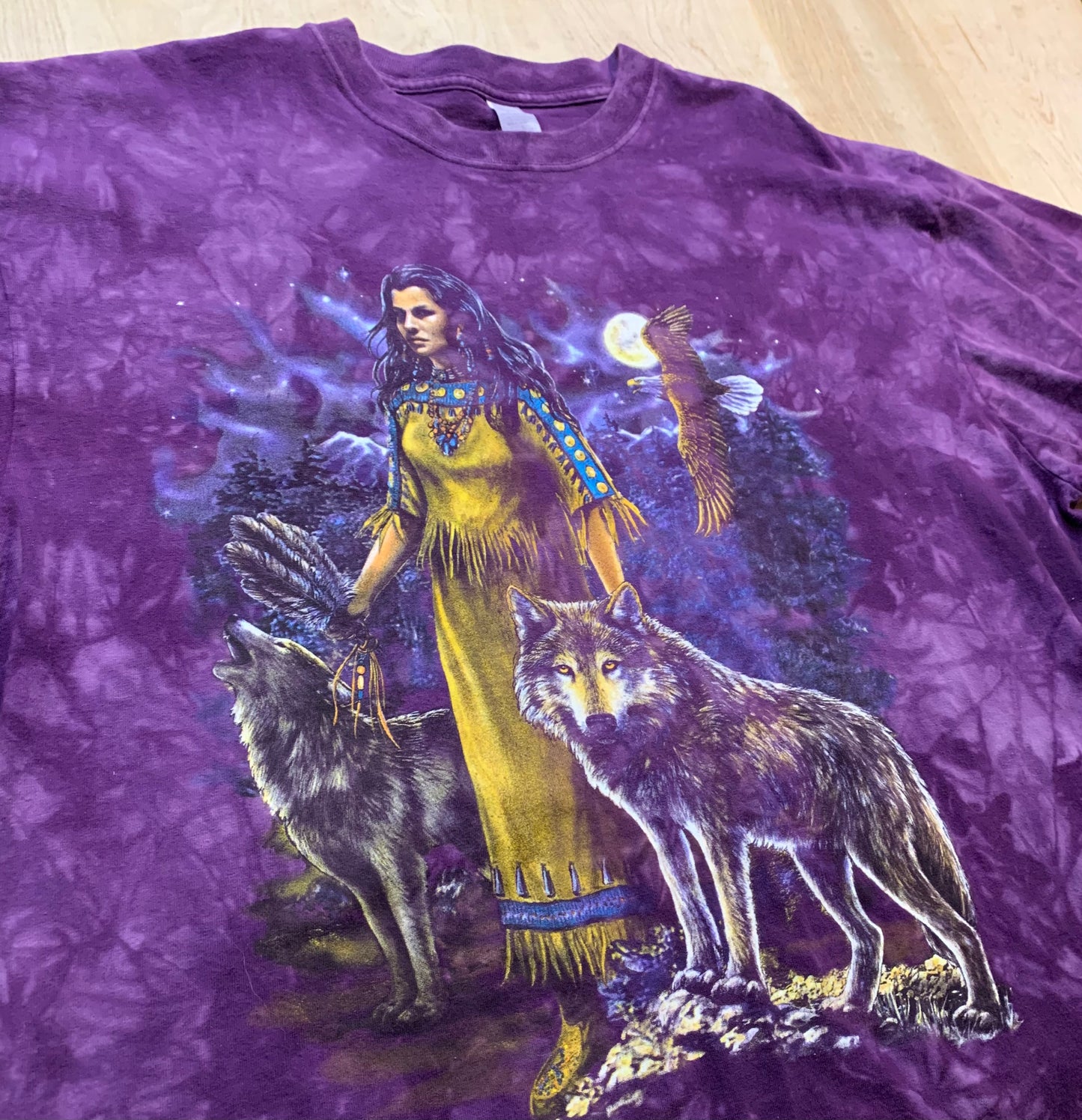 Vintage Purple Dye Wilderness Graphic T-Shirt