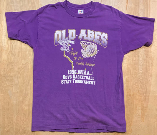 1996 Old Abes WIAA Boys Basketball State Tournament T-Shirt