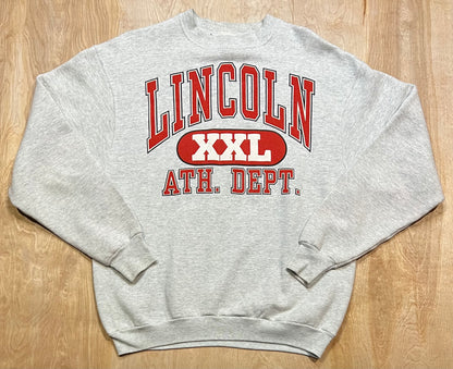 Vintage Lincoln Athletic Department Fruit of the Loom Crewneck