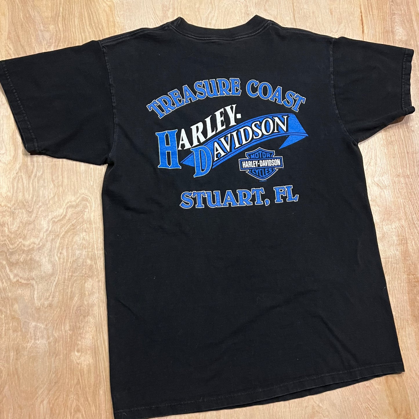 1998 Harley Davidson "Ride American" Treasure Coast T-Shirt