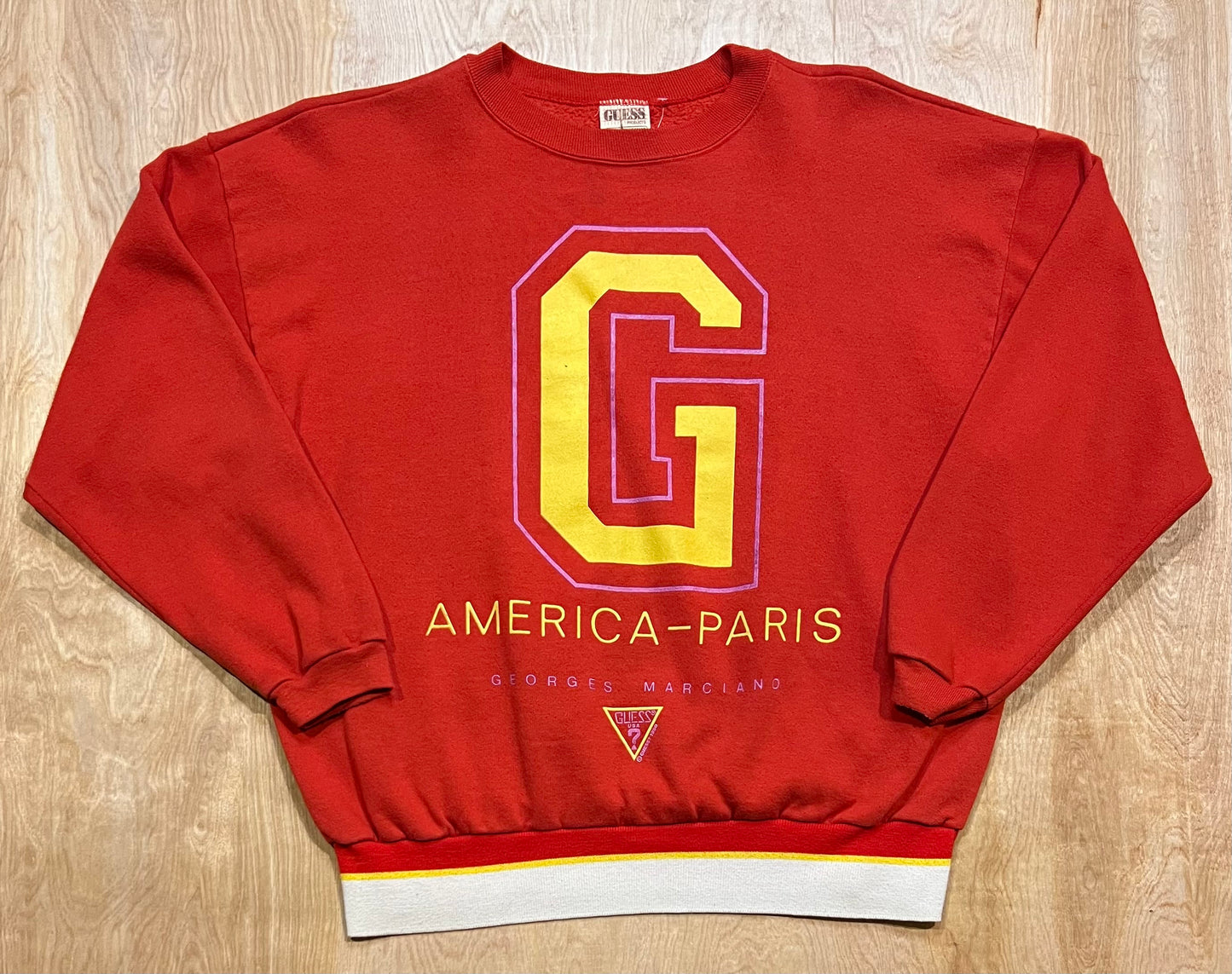 1990 Guess USA Georges Marciano America-Paris Crewneck