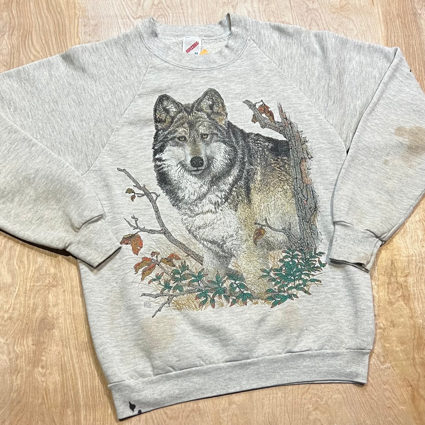 1992 Wild Wolf Stained Crewneck