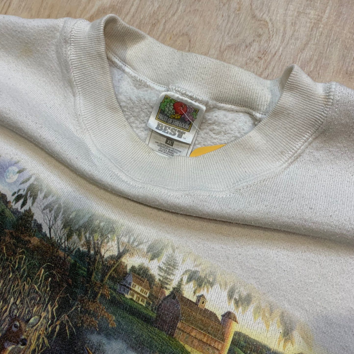 Corn Field and Whitetail Deer Scene Crewneck