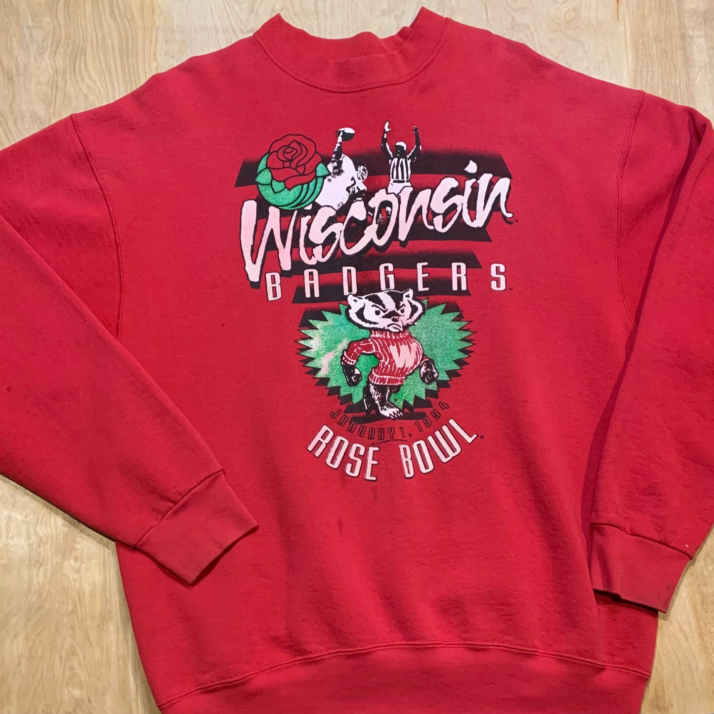 1994 Wisconsin Badgers Rose Bowl Retro Crewneck