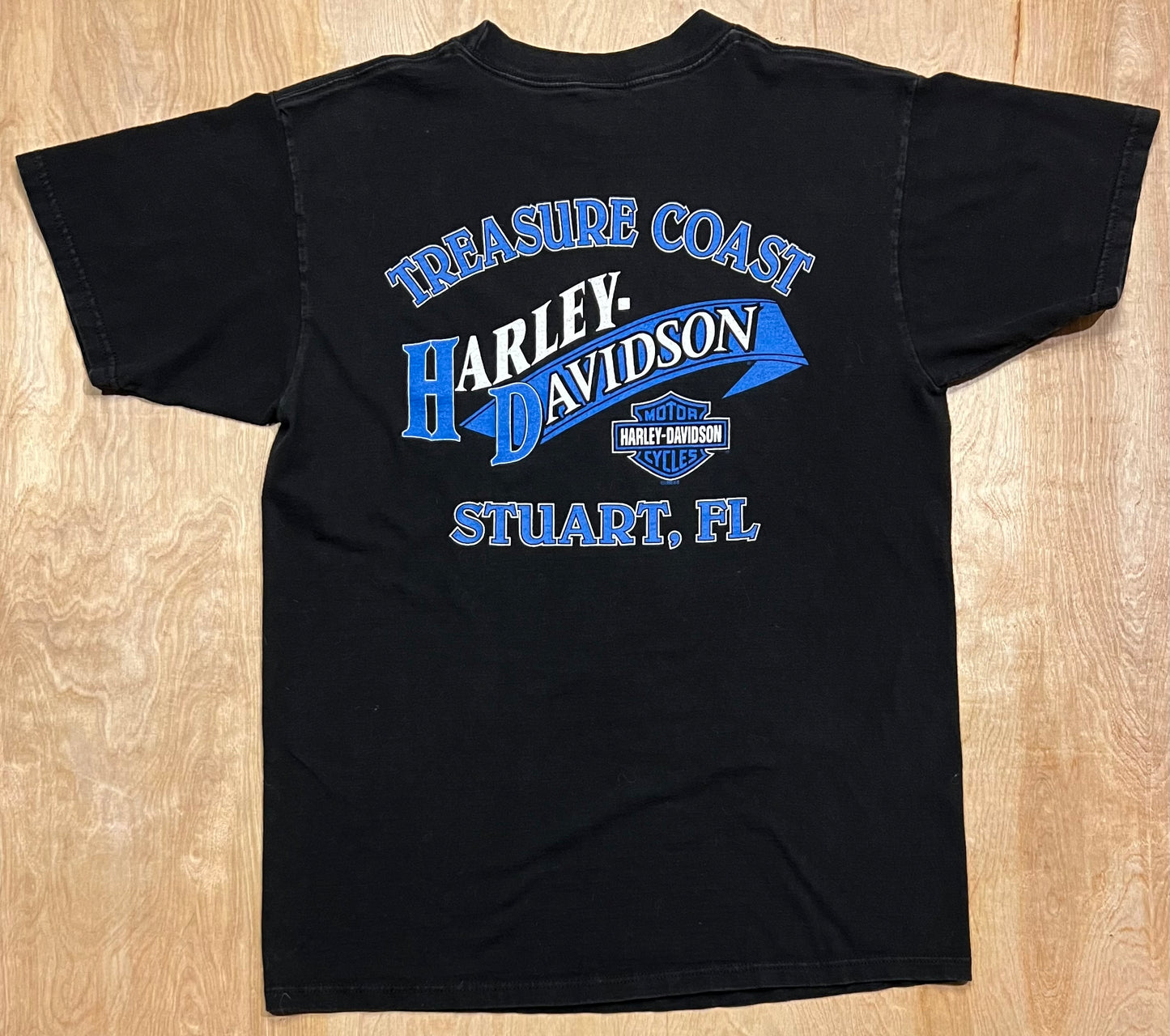 1998 Harley Davidson "Ride American" Treasure Coast T-Shirt