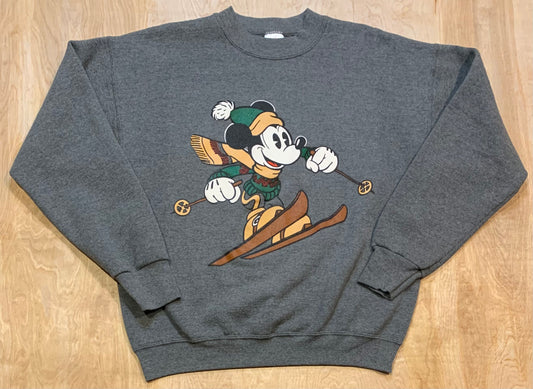 Vintage Mickey Mouse Skiing Crewneck