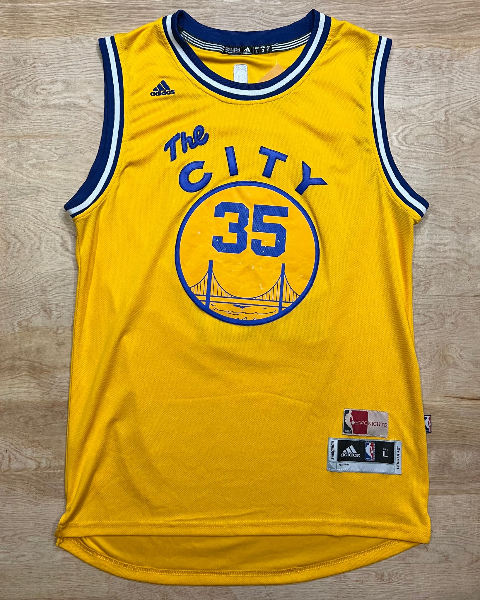 Golden State Warriors NBA Kevin Durant Hardwood Classics Jersey