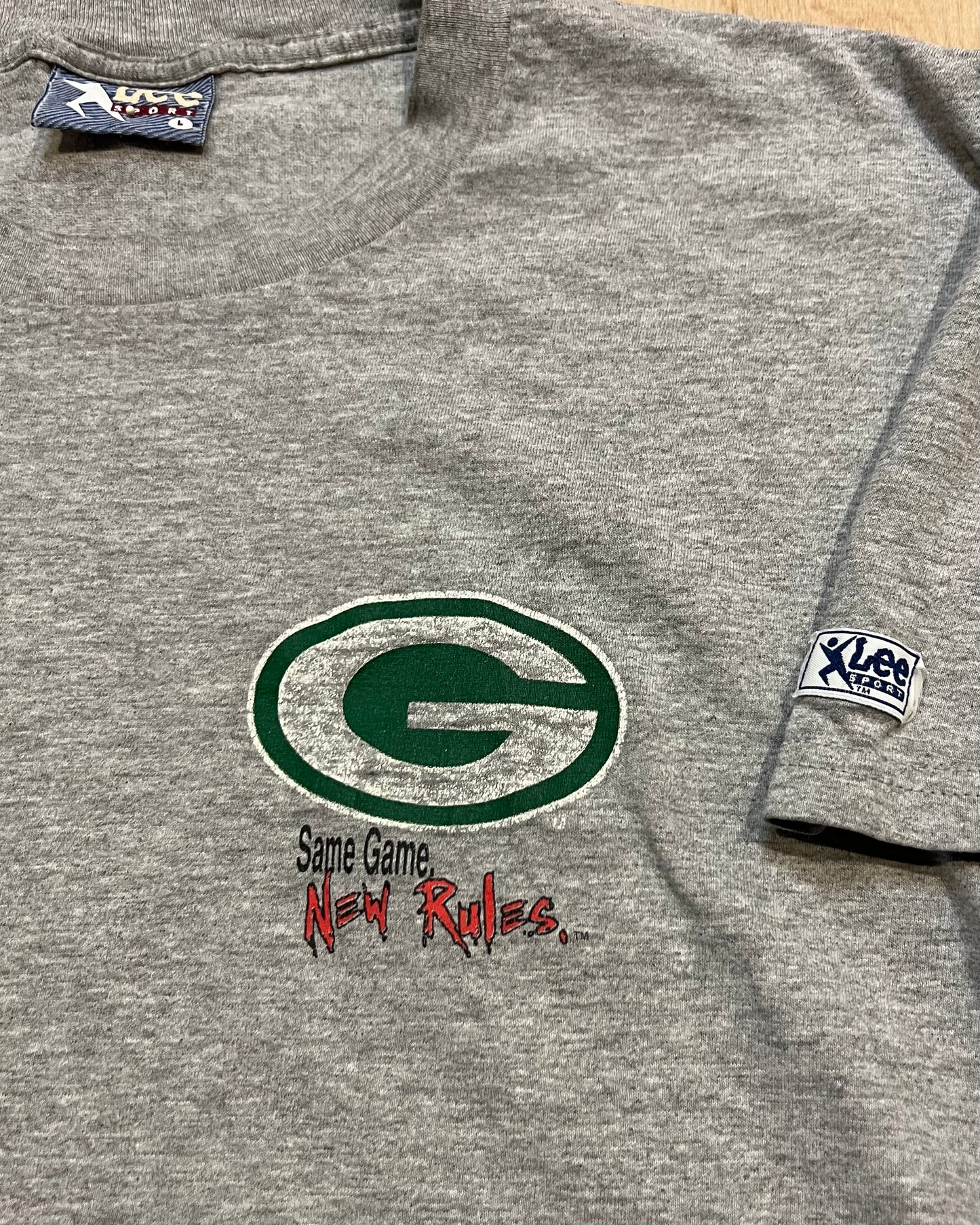 1995 Green Bay Packers "Same Game. New Rules" Lee Sports T-Shirt