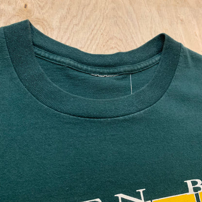 90's Green Bay Packers Logo Single Stitch T-Shirt
