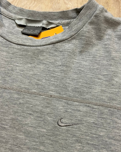 Y2K Nike Swoosh Light Grey T-Shirt