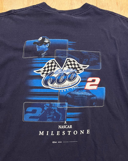 2003 Nascar Rusty Wallace 600 Consecutive Starts T-Shirt