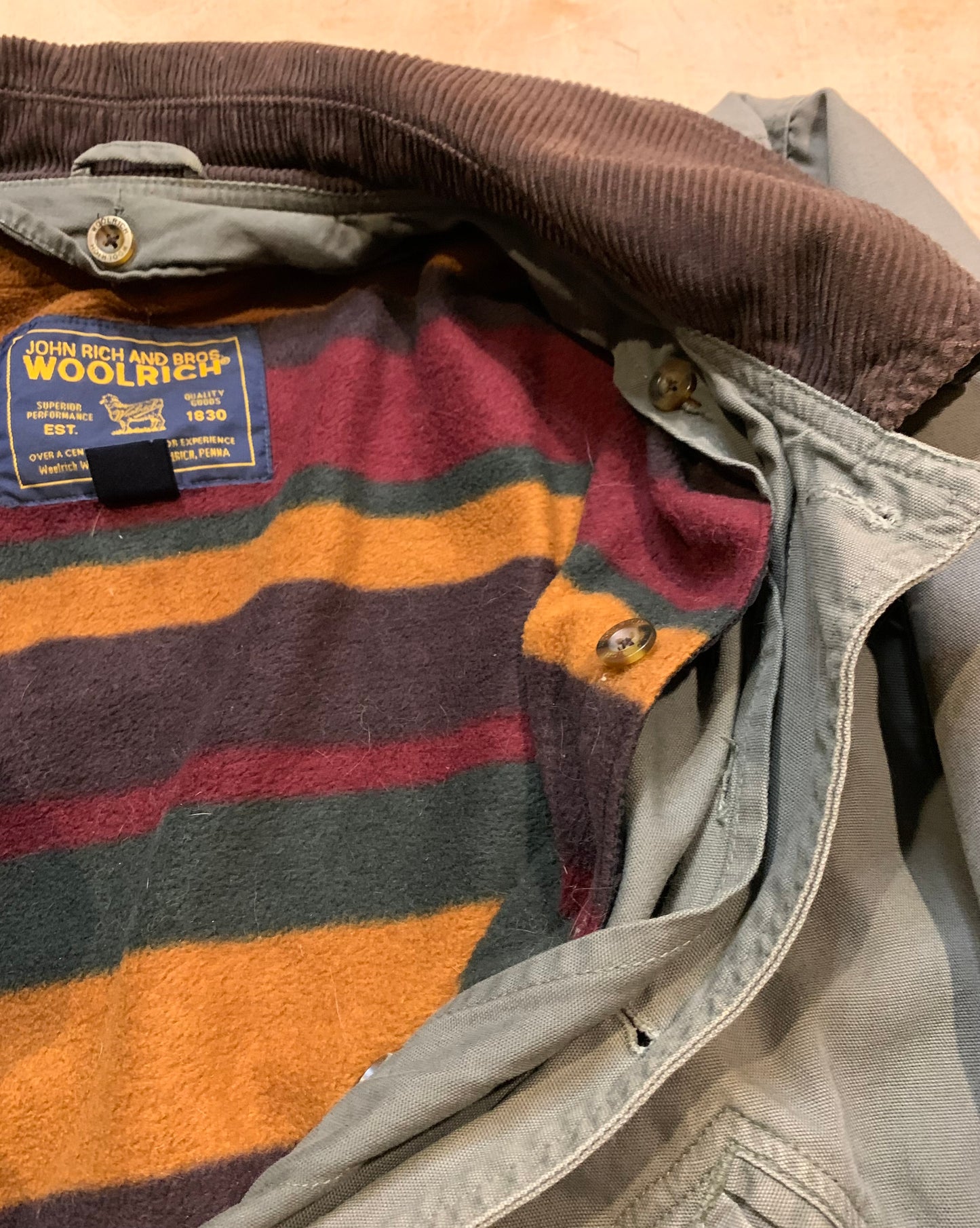 Vintage Woolrich Flannel Lined Jacket