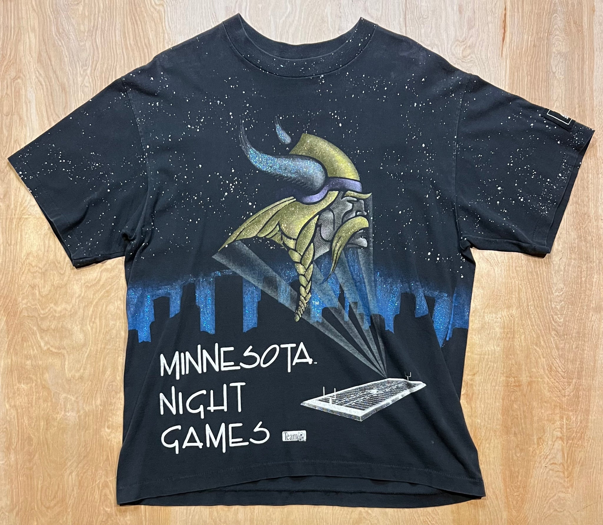 Minnesota Vikings All Over Print 90s T-Shirt Grail (Medium)