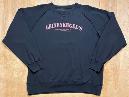 Vintage Leinenkugels Black Crewneck