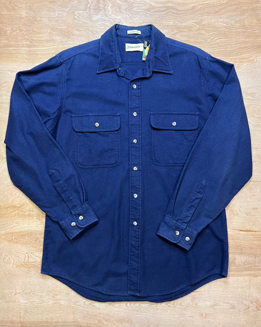 Vintage St Johns Bay Blue Flannel