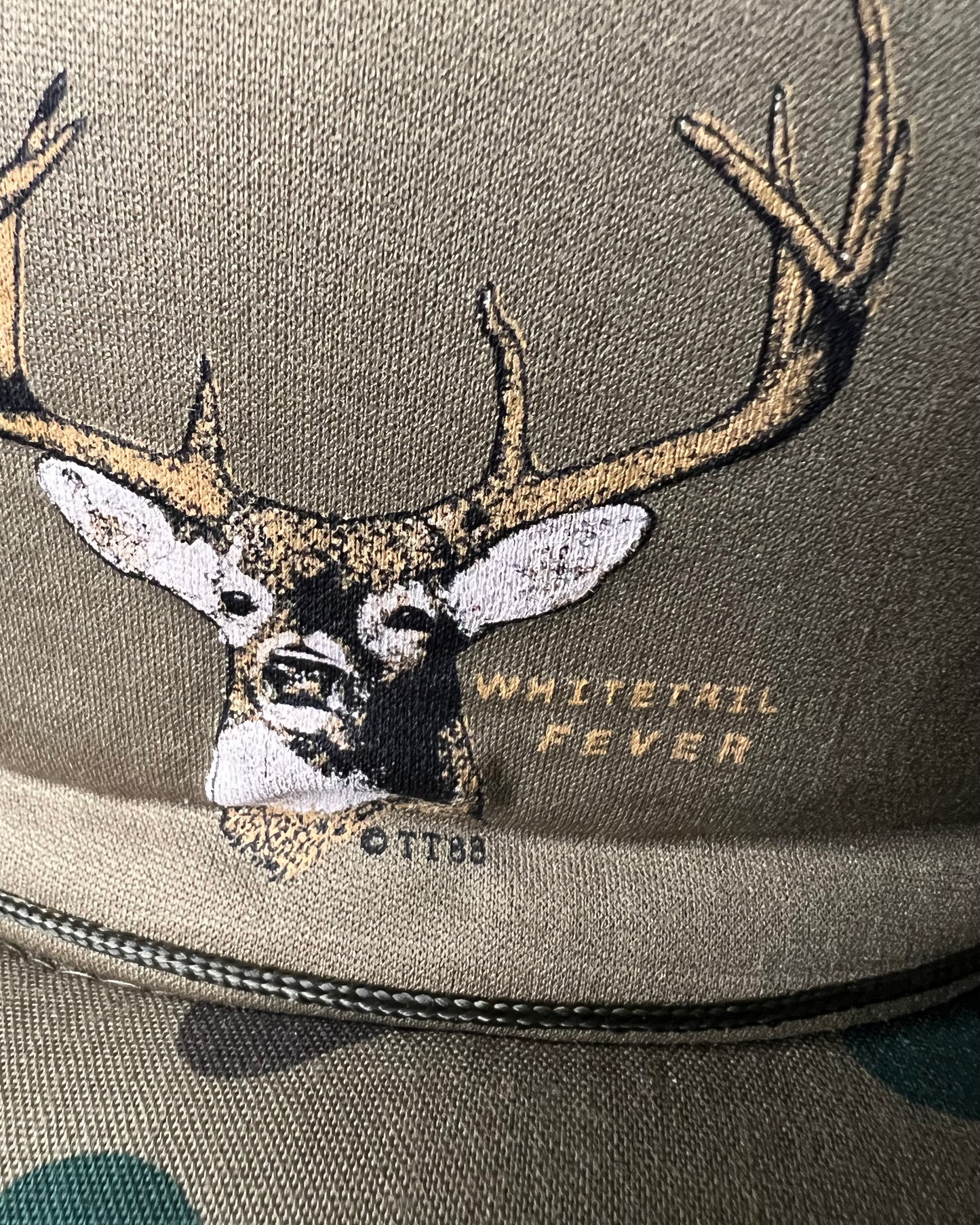 1988 Whitetail Fever Camo Truckers Hat