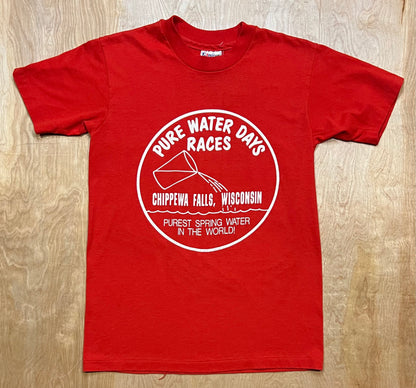 Vintage Chippewa Falls Pure Water Race Days Single Stitch T-Shirt