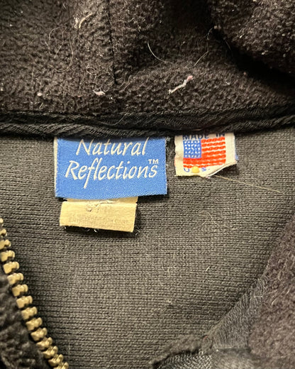 Vintage Natural Reflections AOP Wolf Fleece Jacket