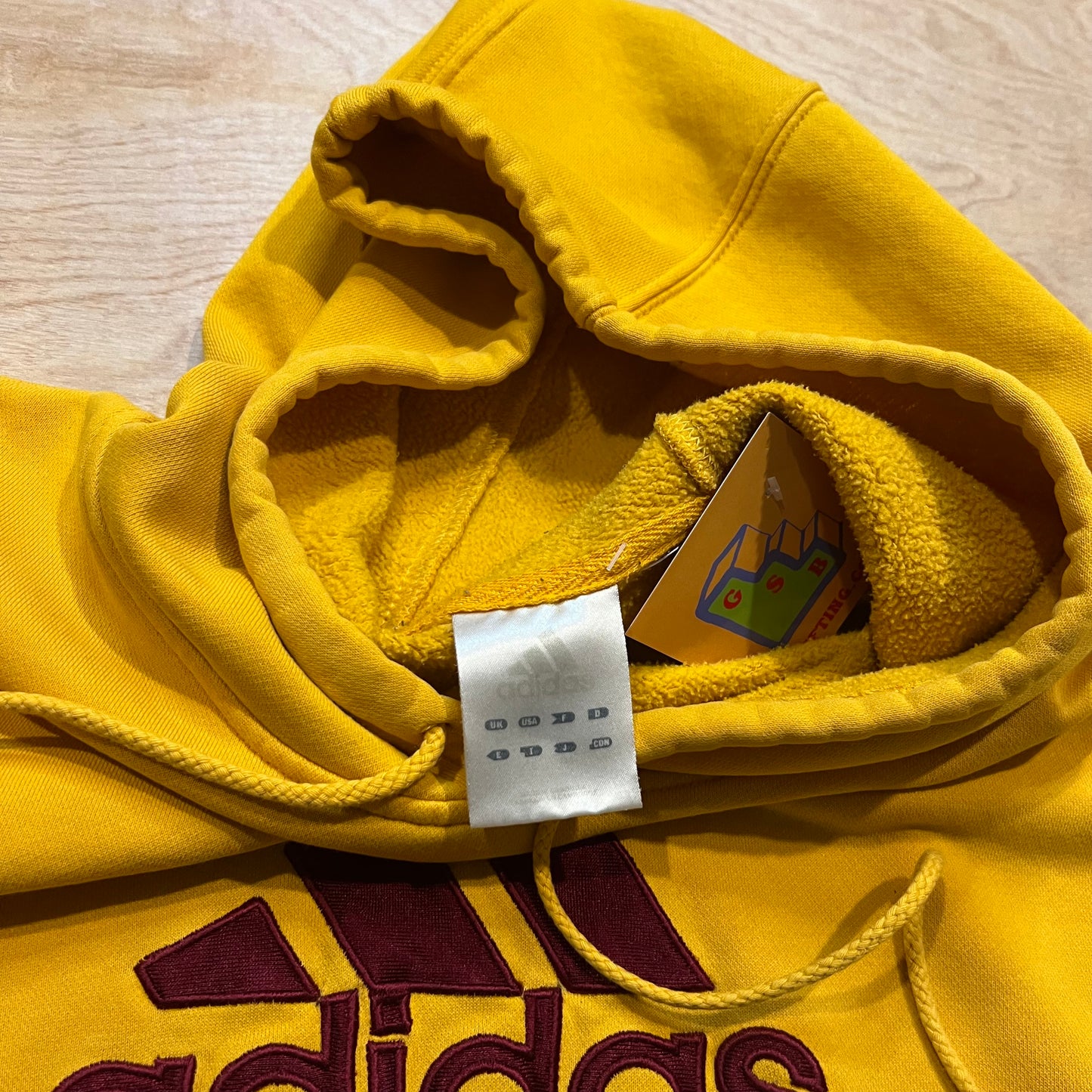 Y2K Yellow Adidas Hoodie