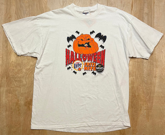 Vintage Halloween Frite Nite Miller Lite T-Shirt