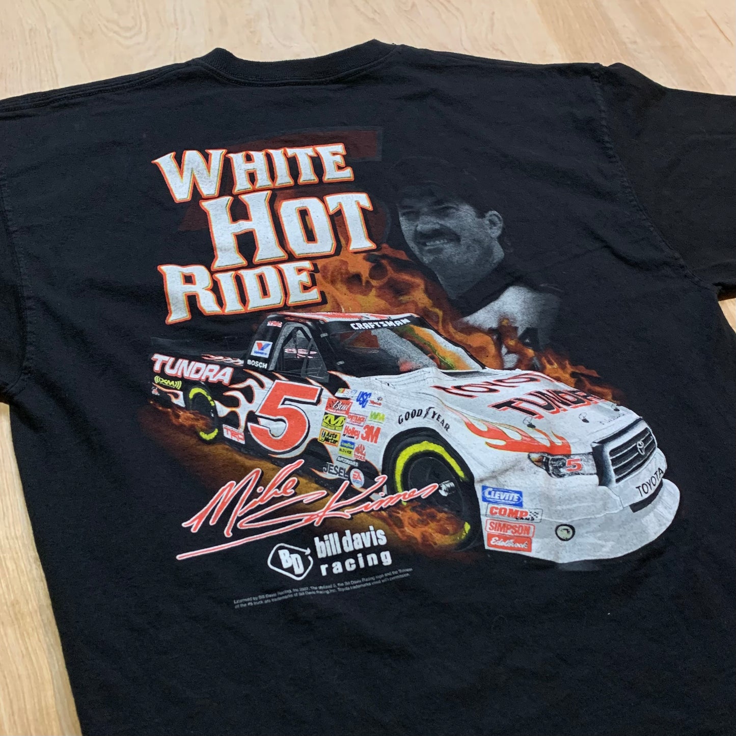 2007 White Hot Ride Mike Skinner Racing T-Shirt