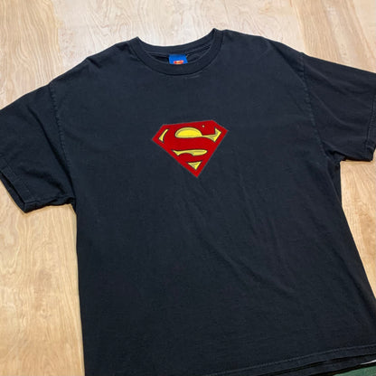 Y2K Superman 3D Emblem T-Shirt