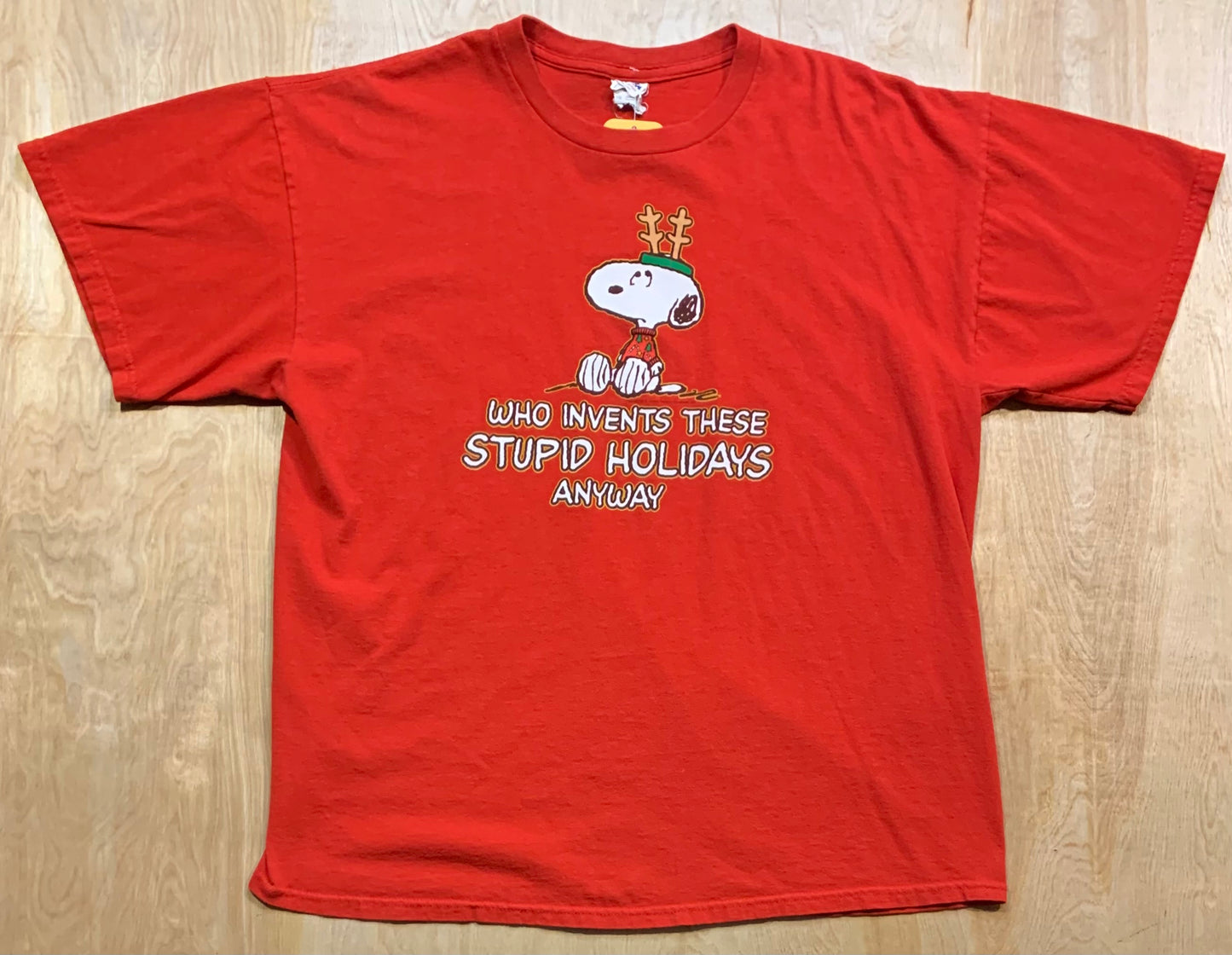Snoopy "Who Invents These Stupid Holidays Anyway" T-Shirt