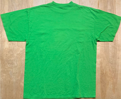 Vintage Pooh and Fruit Square Green T-Shirt