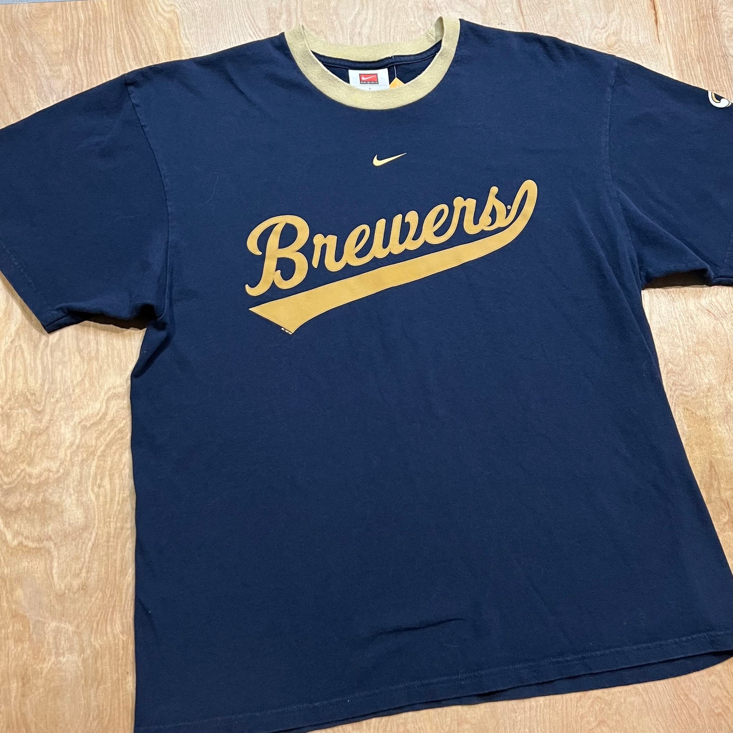 Milwaukee Brewers Nike Center Swoosh T-Shirt