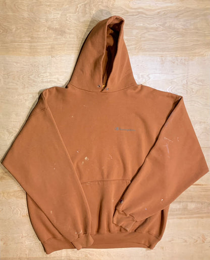 Paint Stained Orange Champion Hoodie