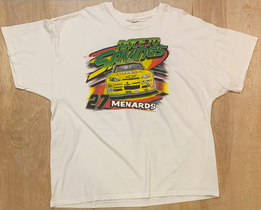 2000's Menards "Race to Savings" Racing T-shirt