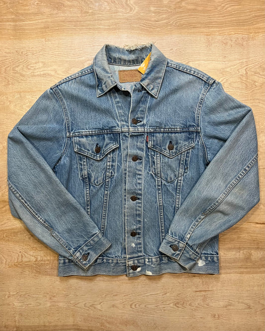 Vintage 70's Levis Type III 70505 Distressed Denim Jacket