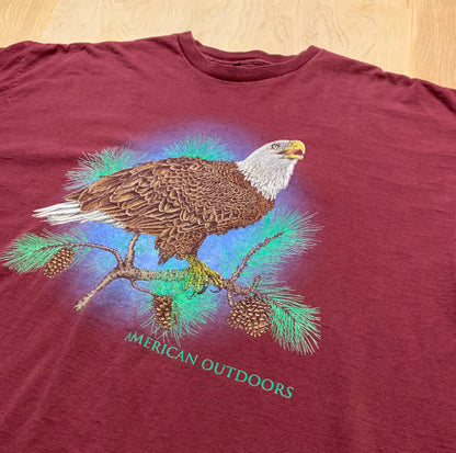90's American Outdoors Eagle and Pines T-Shirt