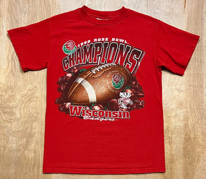 1999 Wisconsin Badgers Rose Bowl Nutmeg T-Shirt