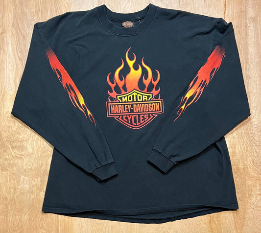 Vintage "Destination Harley Davidson" Long Sleeve Shirt