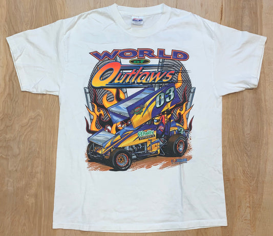 Vintage World of outlaws race T-shirt