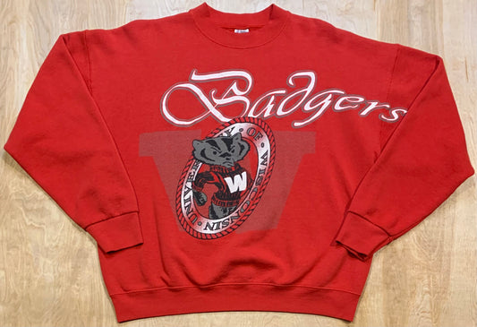 90's University Of Wisconsin Badgers Crewneck