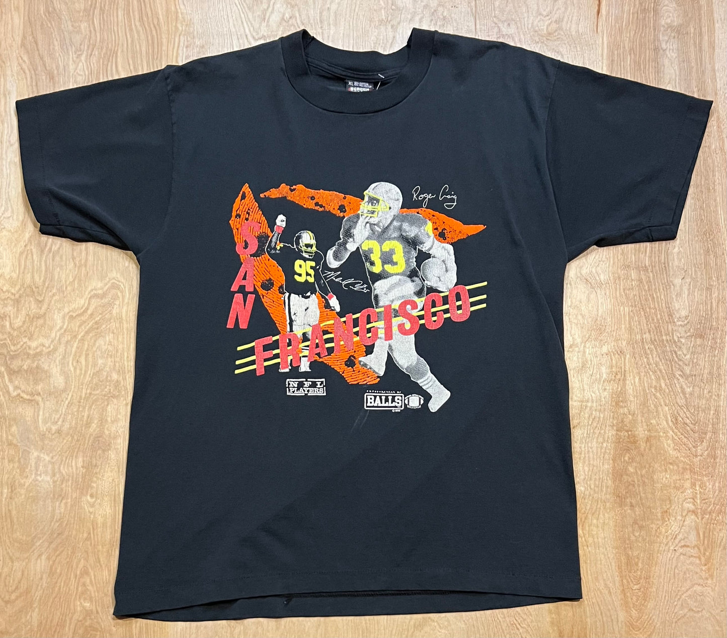 1990 San Francisco 49ers Roger Craig Single Stitch T-Shirt