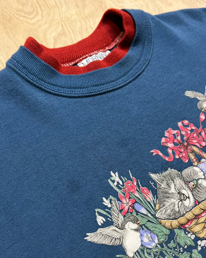 Vintage Cat in a Basket Crewneck